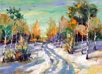 Colorful Nature Scenery Watercolor Painting Print 100% Australian Made
