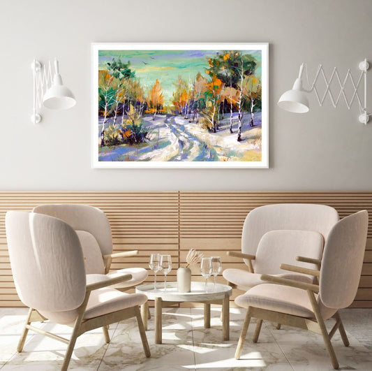 Colorful Forest Oil Painting Home Decor Premium Quality Poster Print Choose Your Sizes