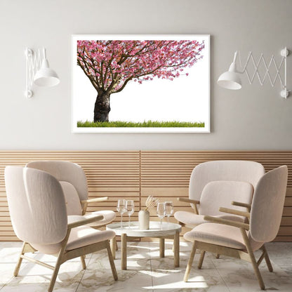 Pink Flower Tree Photograph Home Decor Premium Quality Poster Print Choose Your Sizes