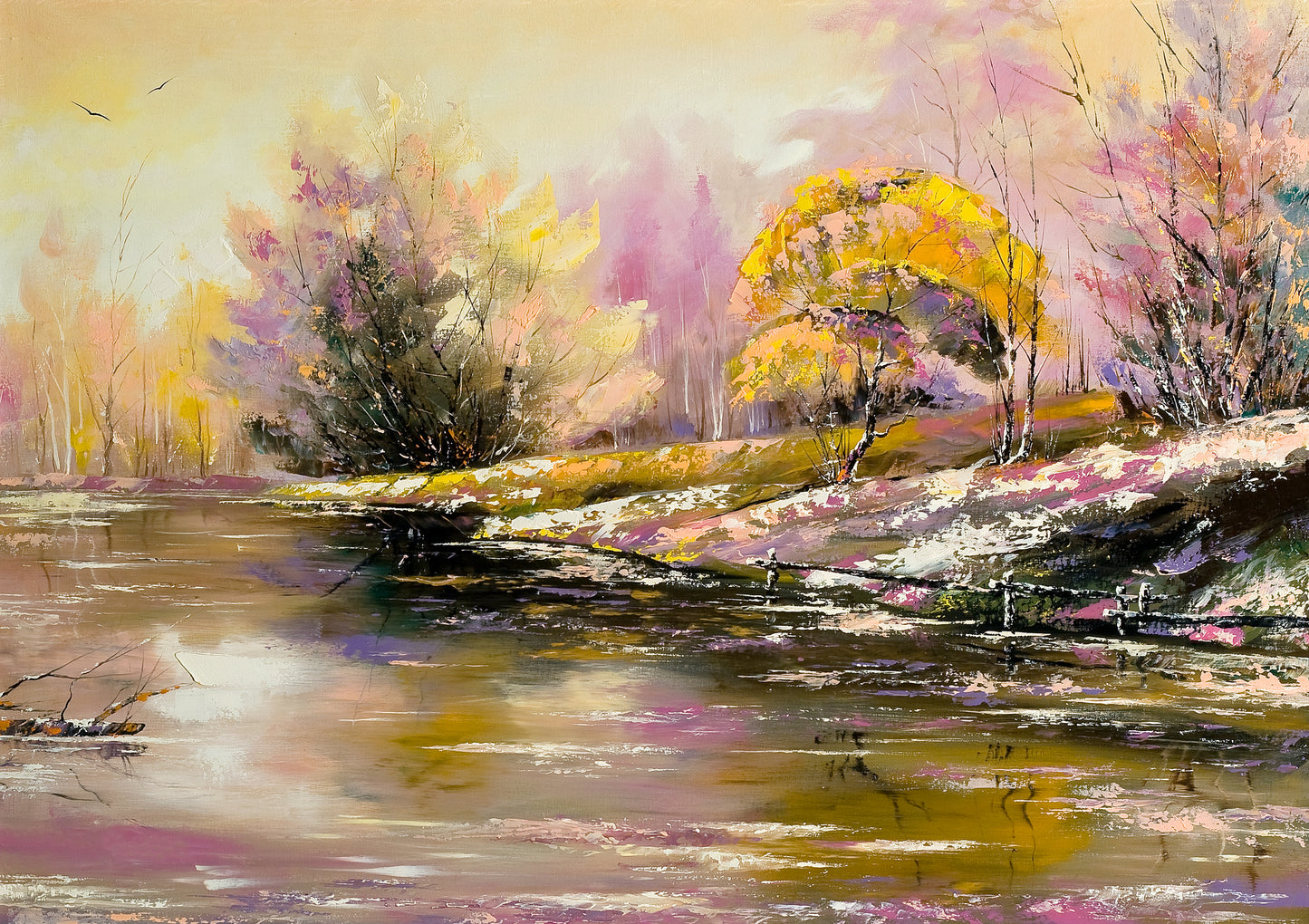 Colorful Nature Scenery Watercolor Painting Print 100% Australian Made