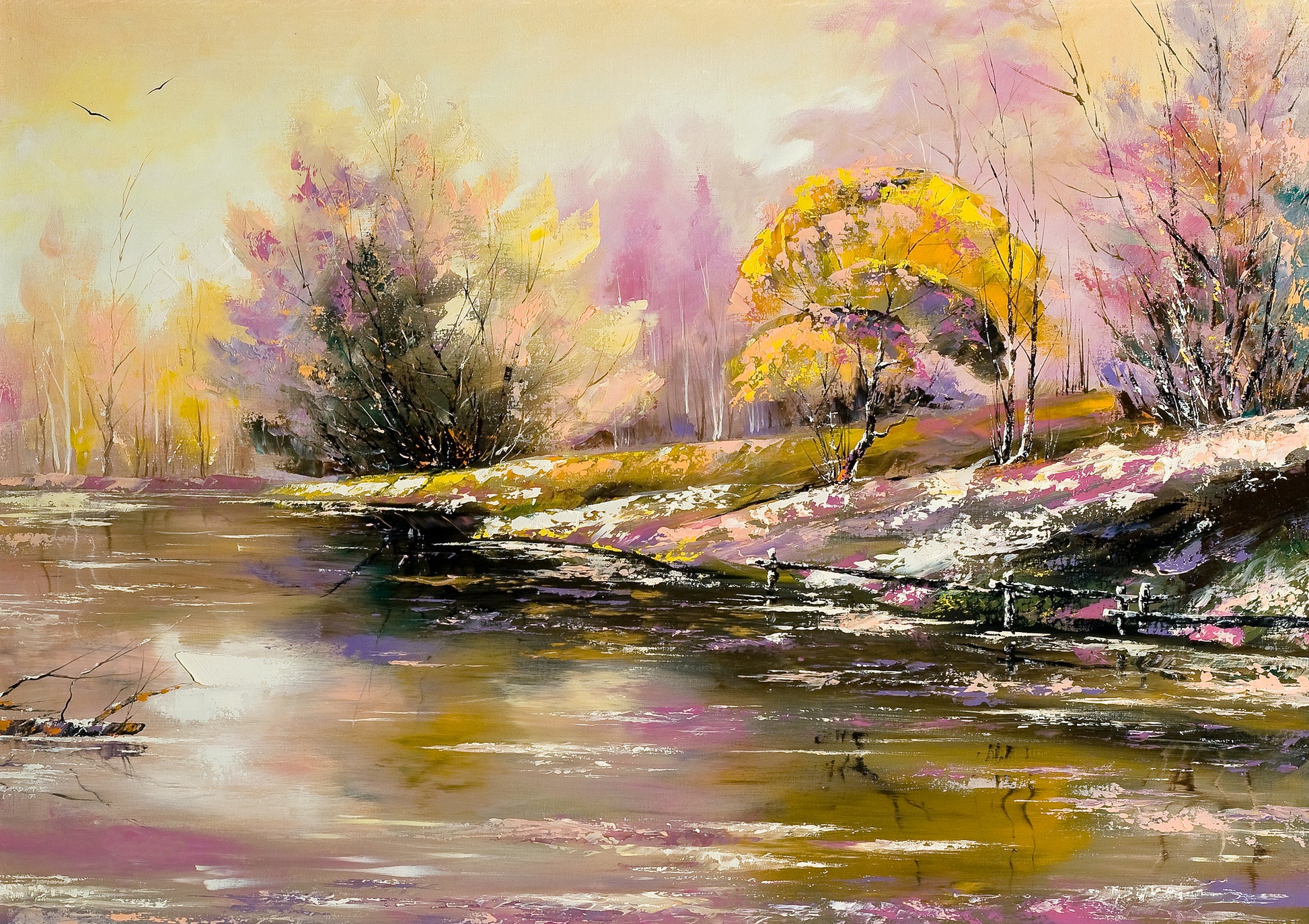 Colorful Nature Scenery Watercolor Painting Print 100% Australian Made