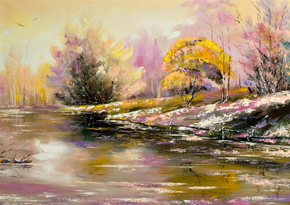 Colorful Nature Scenery Watercolor Painting Print 100% Australian Made