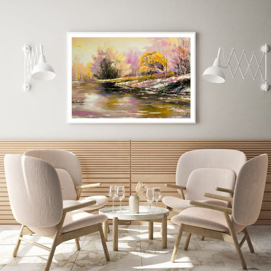 Colorful Forest Oil Painting Home Decor Premium Quality Poster Print Choose Your Sizes