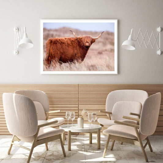 Highland Cow Closeup Photograph Home Decor Premium Quality Poster Print Choose Your Sizes