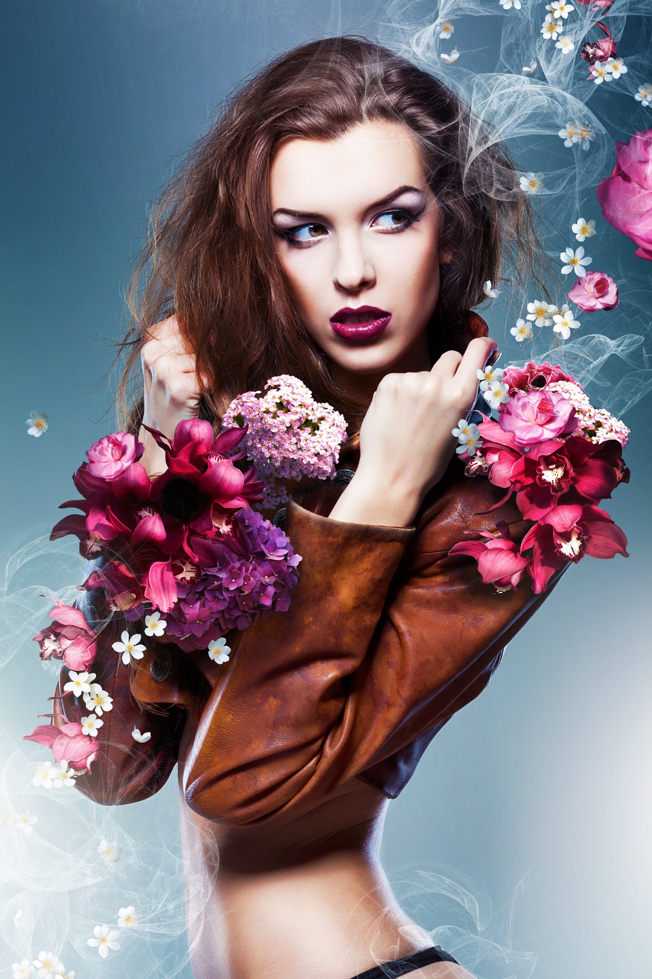 Stunning Girl with Flowers Photograph Print 100% Australian Made