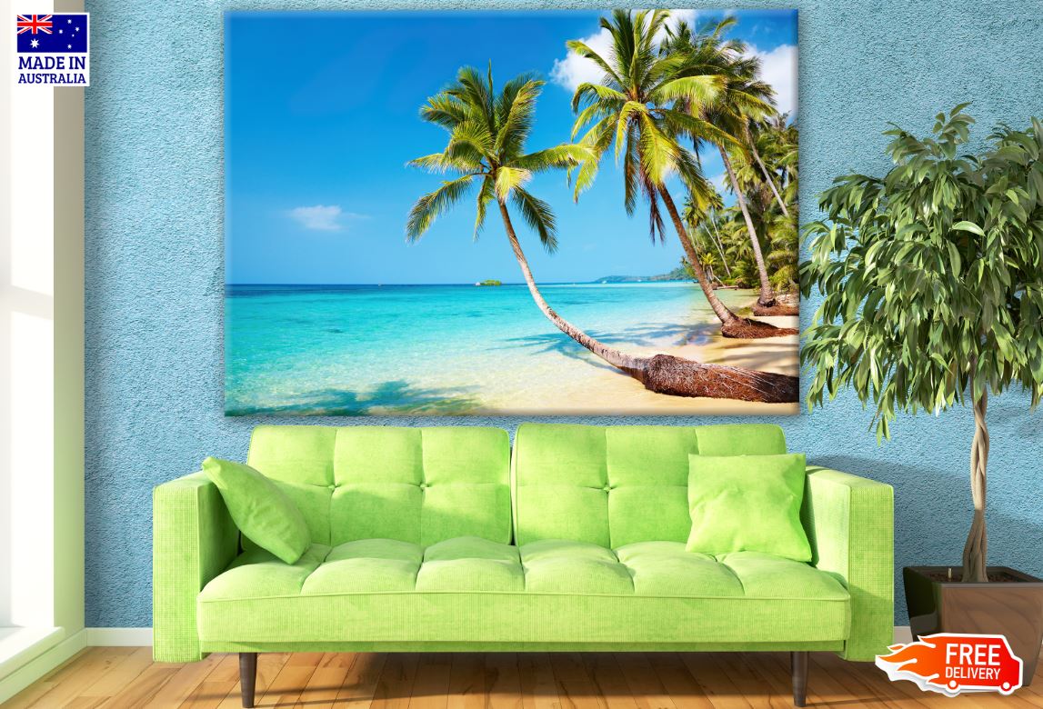 Palm Trees & Beach Scenery Photograph Print 100% Australian Made