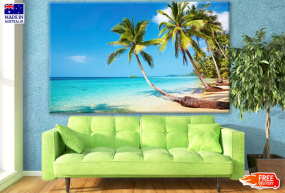 Palm Tres & Beach Photograph Print 100% Australian Made