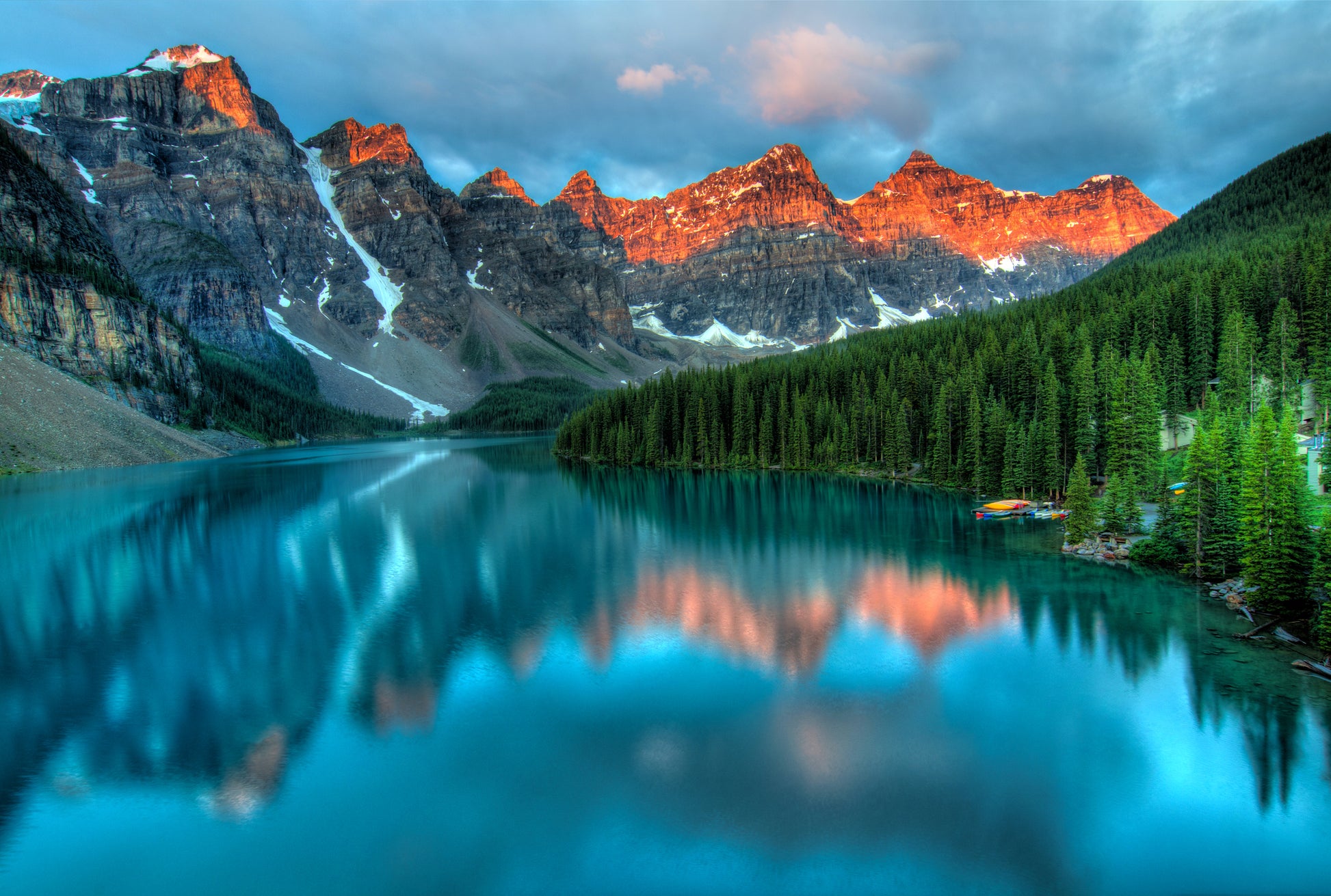 Moraine lake & Mountain in Banff National park Print 100% Australian Made