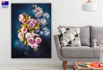 Colorful Flower Bunch Painting Print 100% Australian Made