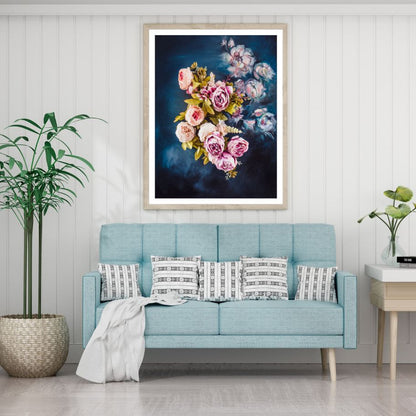 Colorful Flowers Oil Painting Home Decor Premium Quality Poster Print Choose Your Sizes