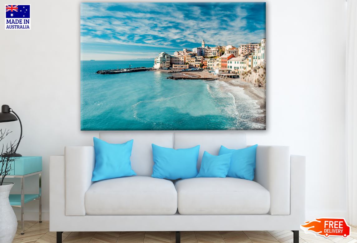 Stunning City with Beach Photograph Print 100% Australian Made