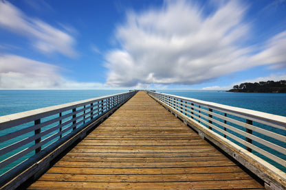 Wooden Pier Over Sea Photograph Home Decor Premium Quality Poster Print Choose Your Sizes