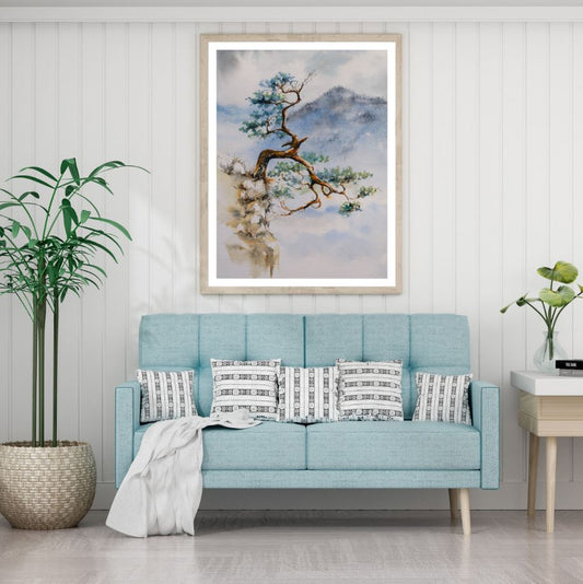 Tree Watercolor Painting Home Decor Premium Quality Poster Print Choose Your Sizes