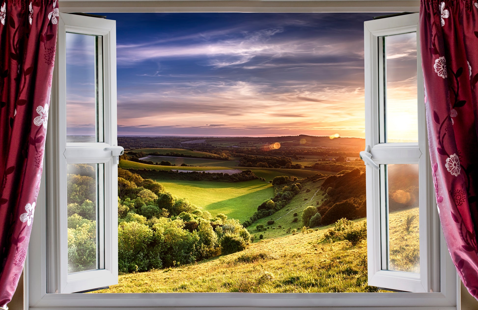 Stunning Nature View from Window Print 100% Australian Made