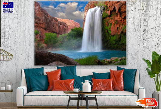 Stunning Waterfall Scenery Photograph Print 100% Australian Made