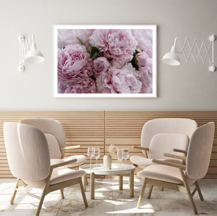 Pink Flowers Closeup Photograph Home Decor Premium Quality Poster Print Choose Your Sizes