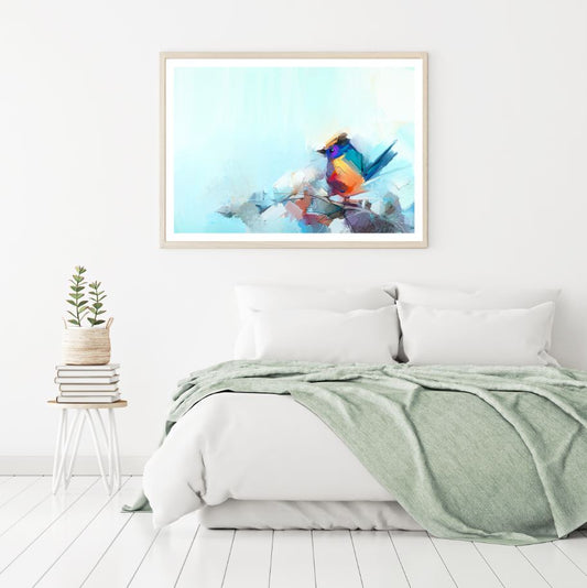 Colorful Bird Abstract Watercolor Home Decor Premium Quality Poster Print Choose Your Sizes