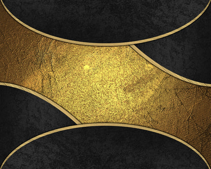 Gold & Black Abstract Design Home Decor Premium Quality Poster Print Choose Your Sizes