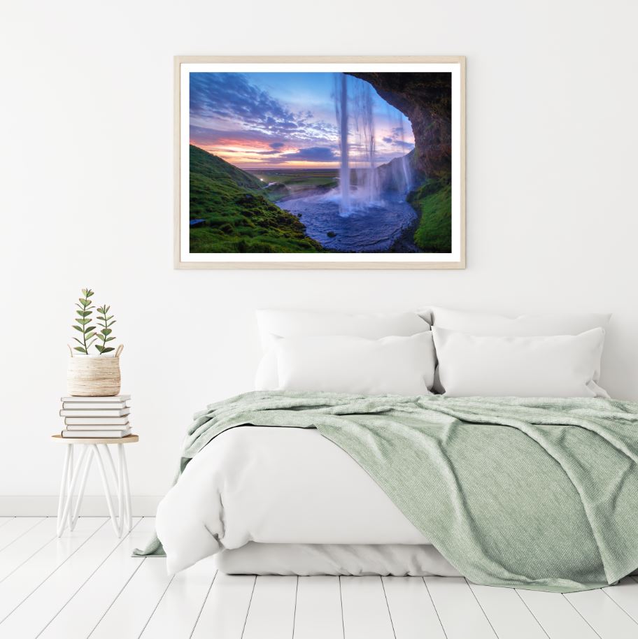 Waterfall Scenery Photograph Home Decor Premium Quality Poster Print Choose Your Sizes