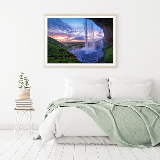Waterfall Scenery Photograph Home Decor Premium Quality Poster Print Choose Your Sizes