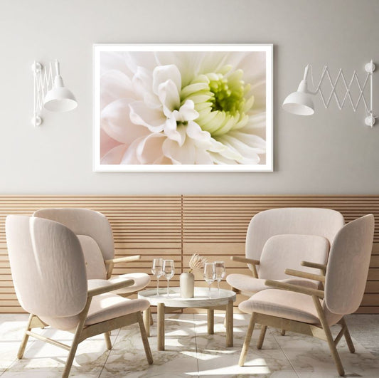 Pink & Green Flower Macro View Home Decor Premium Quality Poster Print Choose Your Sizes