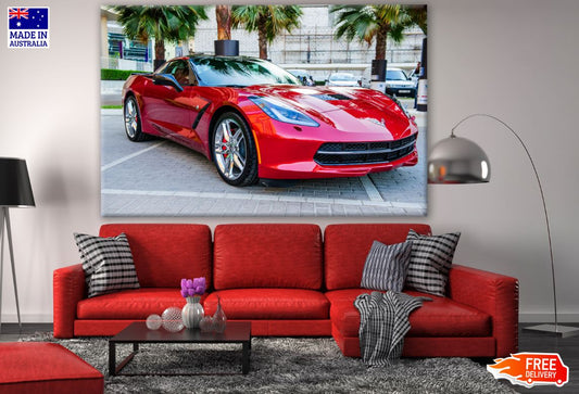 Red Chevrolet Corvette Car Photograph Print 100% Australian Made