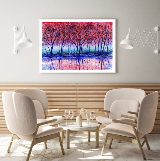 Colorful Forest Watercolor Painting Home Decor Premium Quality Poster Print Choose Your Sizes