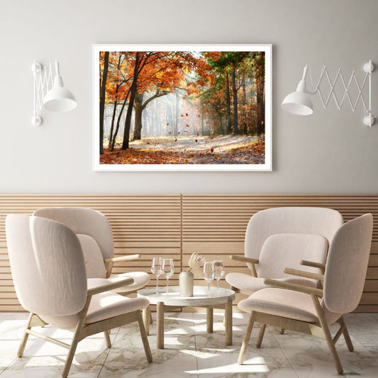 Autumn Forest Scenery Photograph Home Decor Premium Quality Poster Print Choose Your Sizes