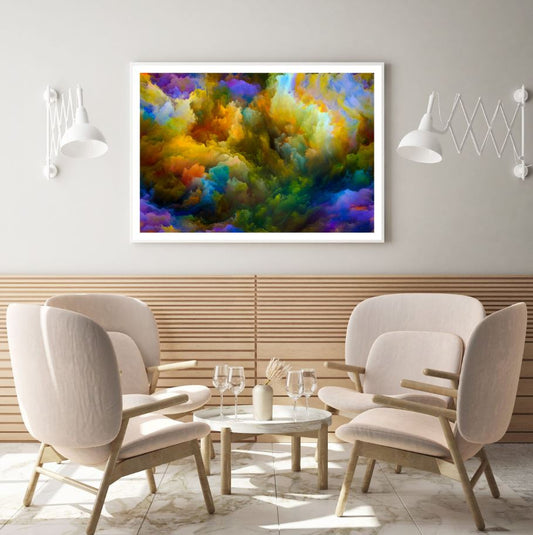 Colorful Clouds Abstract Design Home Decor Premium Quality Poster Print Choose Your Sizes