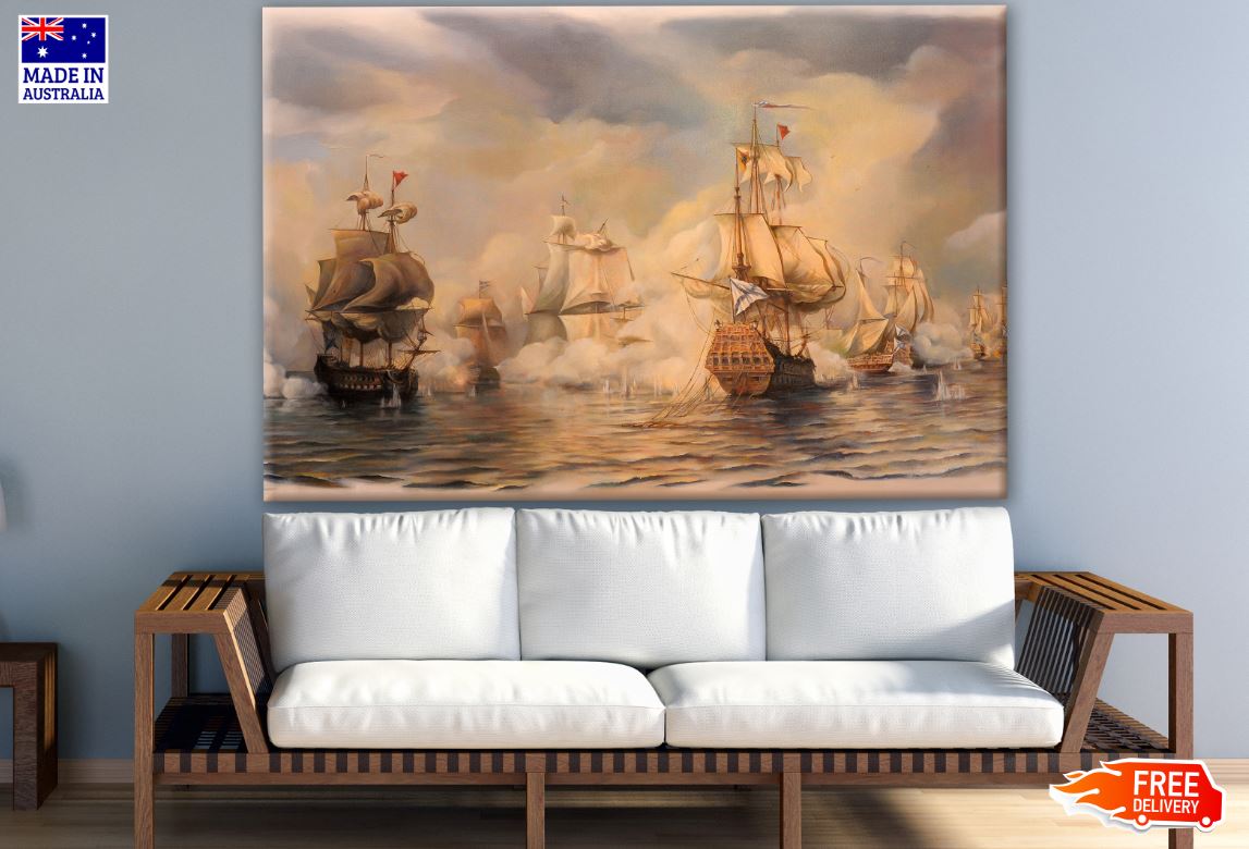 Sailing Ships Painting Print 100% Australian Made