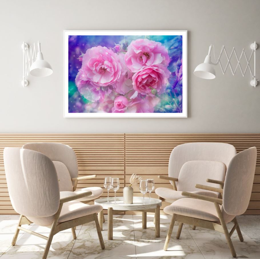 Peony Flowers Closeup Photograph Home Decor Premium Quality Poster Print Choose Your Sizes