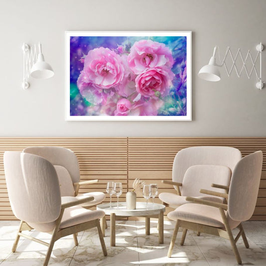 Peony Flowers Closeup Photograph Home Decor Premium Quality Poster Print Choose Your Sizes