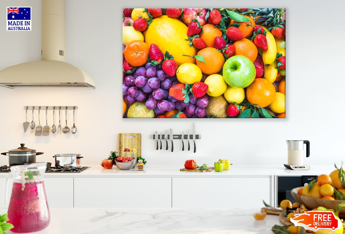 Fresh Fruit Closeup Photograph Print 100% Australian Made