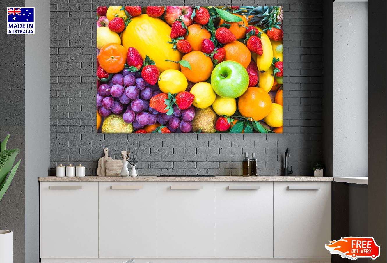 Fresh Fruit Closeup Photograph Print 100% Australian Made