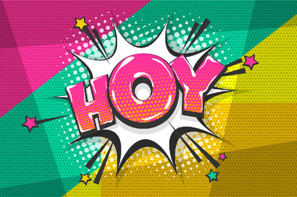 HOY Word Colorful Quote Design Print 100% Australian Made
