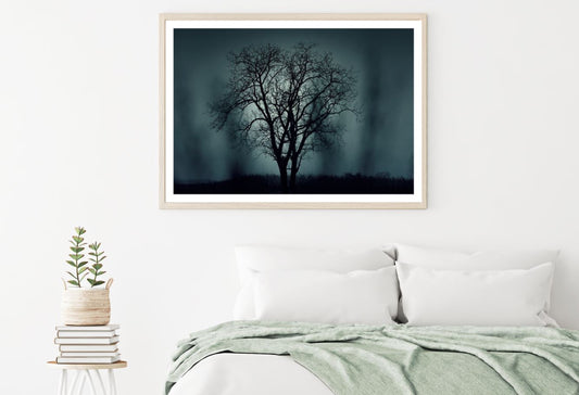 Tree Night View Photograph Home Decor Premium Quality Poster Print Choose Your Sizes