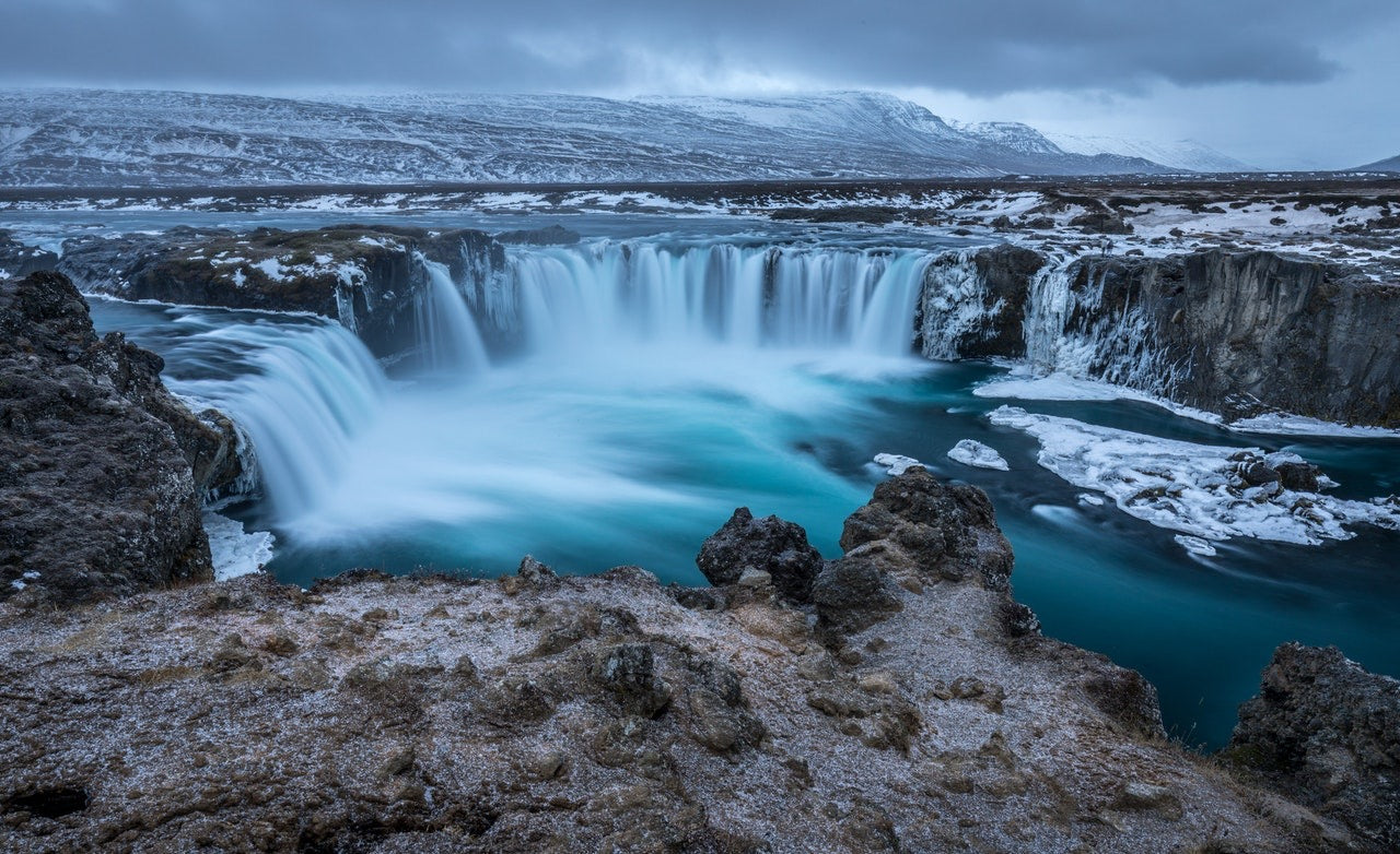 Waterfall Scenery Photograph Home Decor Premium Quality Poster Print Choose Your Sizes