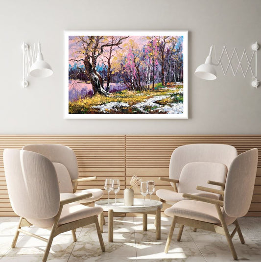 Forest Colorful Oil Painting Home Decor Premium Quality Poster Print Choose Your Sizes