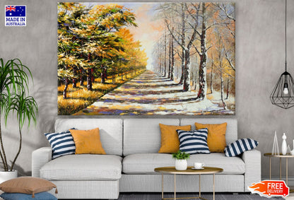 Autumn & Winter Forests Oil Paint Print 100% Australian Made