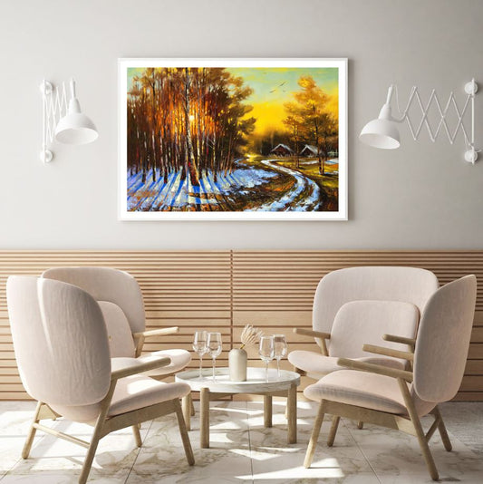 Forest Colorful Oil Painting Home Decor Premium Quality Poster Print Choose Your Sizes