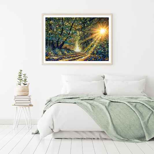 Forest Colorful Oil Painting Home Decor Premium Quality Poster Print Choose Your Sizes