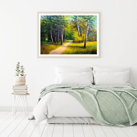 Colorful Forest Oil Painting Home Decor Premium Quality Poster Print Choose Your Sizes