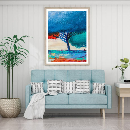 Colorful Tree Abstract Painting Home Decor Premium Quality Poster Print Choose Your Sizes