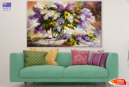 Colorful Flower Vase Oil Painting Print 100% Australian Made