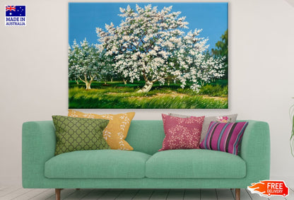 Flower Tree Oil Painting Print 100% Australian Made