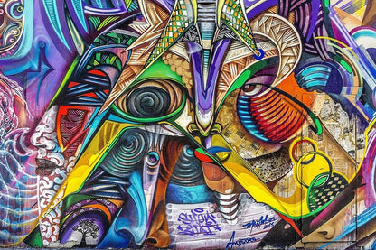 Modern Graffit Art Abstract Design Print 100% Australian Made