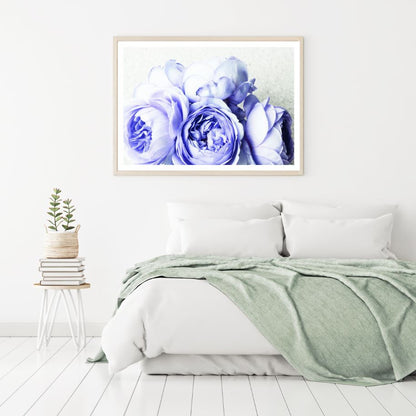 Purple Flowers Closeup Photograph Home Decor Premium Quality Poster Print Choose Your Sizes