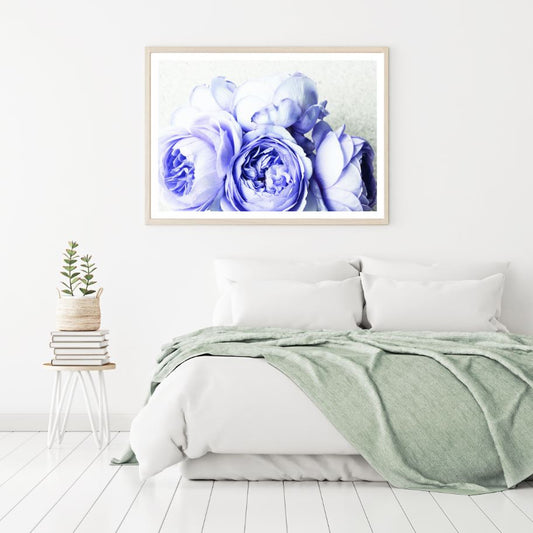 Purple Flowers Closeup Photograph Home Decor Premium Quality Poster Print Choose Your Sizes