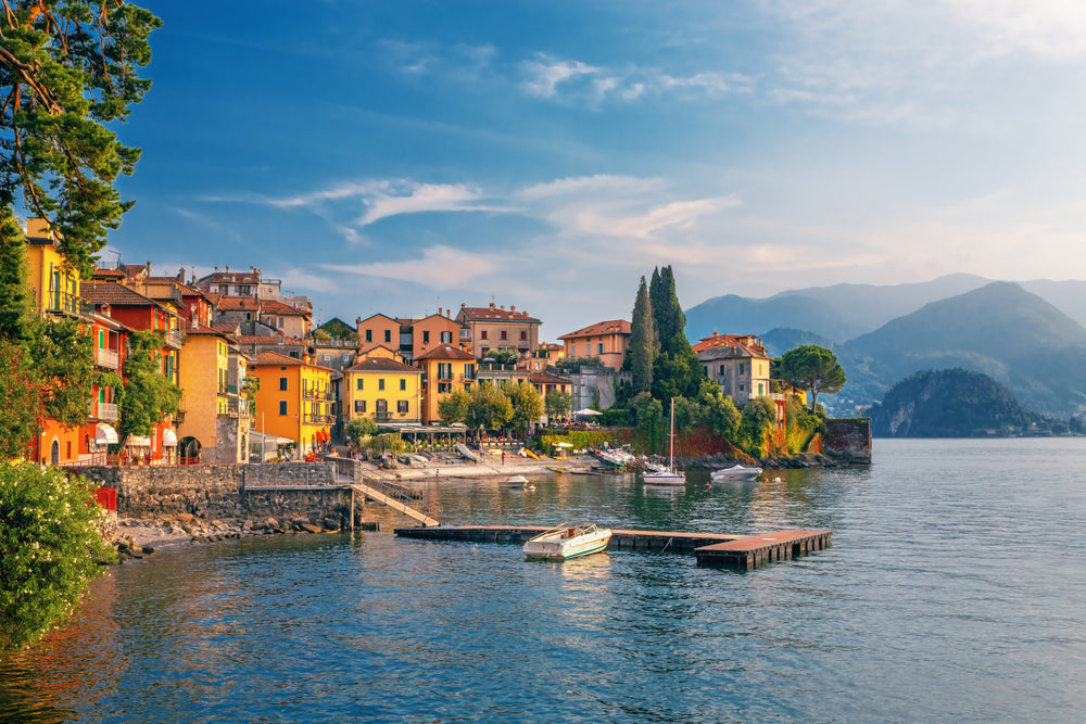 Varenna Scenic Sunset View Italy Photograph Home Decor Premium Quality Poster Print Choose Your Sizes