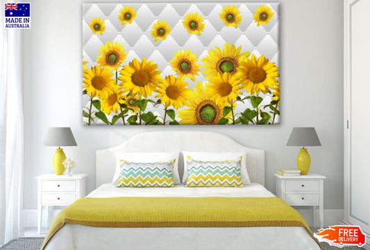 Sunflowers 3D Design Print 100% Australian Made